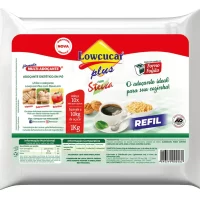 Adoçante Lowçucar Plus com Stevia em Pó Refil 1kg