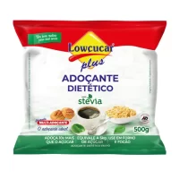 Adoçante Lowçucar Plus com Stevia em Pó Refil 500g