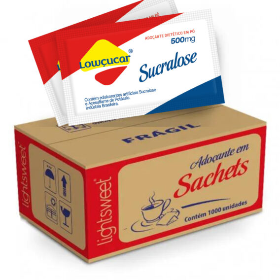 Adoçante Lowçucar Sucralose Sache Caixa Com 1000 X 0,5G