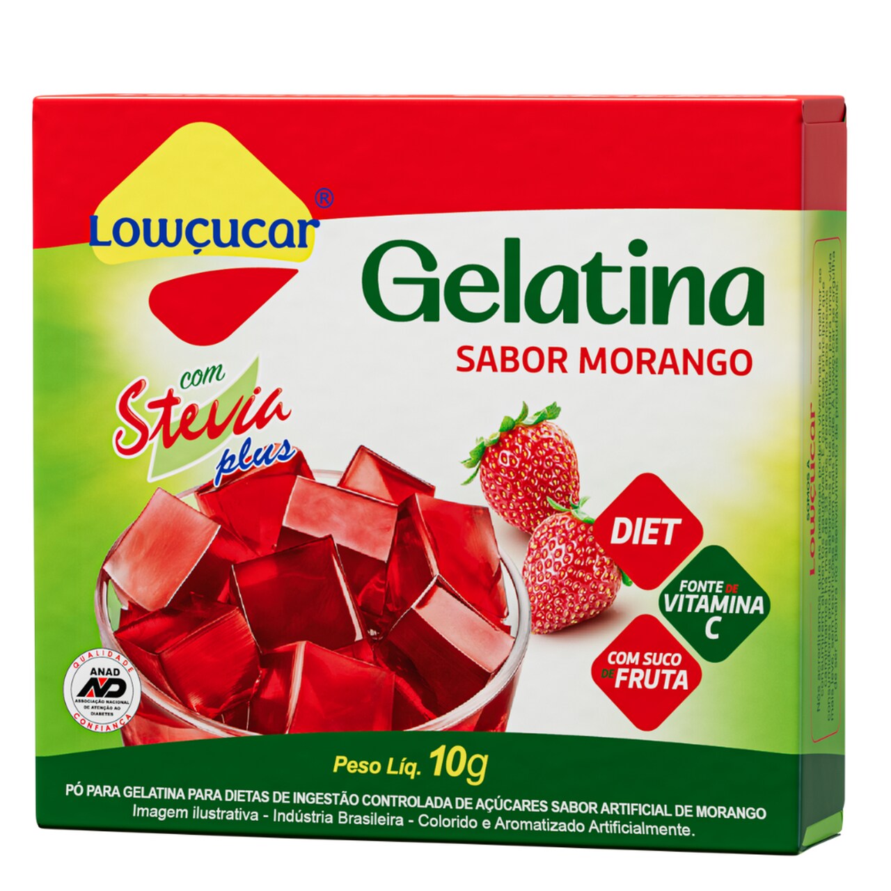 Gelatina Lowçucar Plus com Stevia 10g - Imagem 2
