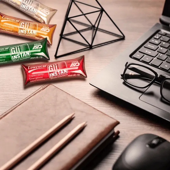 Gli-Instan Lowçucar Sabor Menta Glicose Instantânea 5X15G - Imagem 2