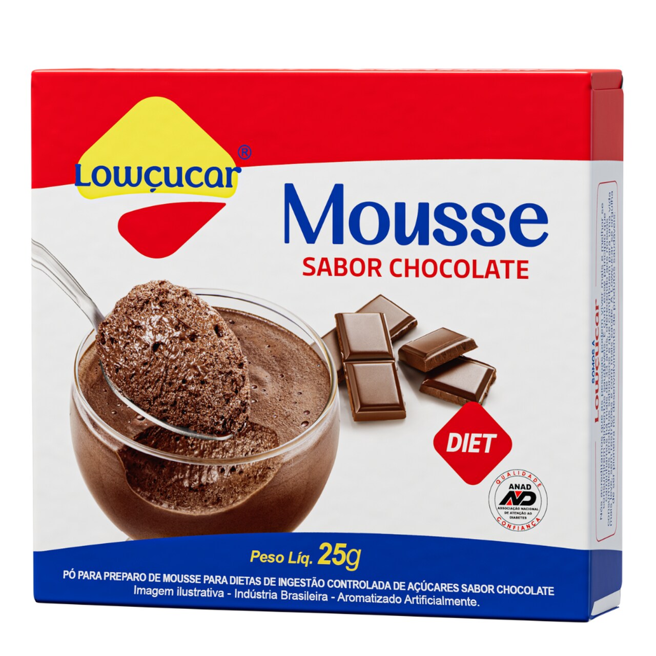 Mousse Lowçucar Zero Açucares 25G - Imagem 4