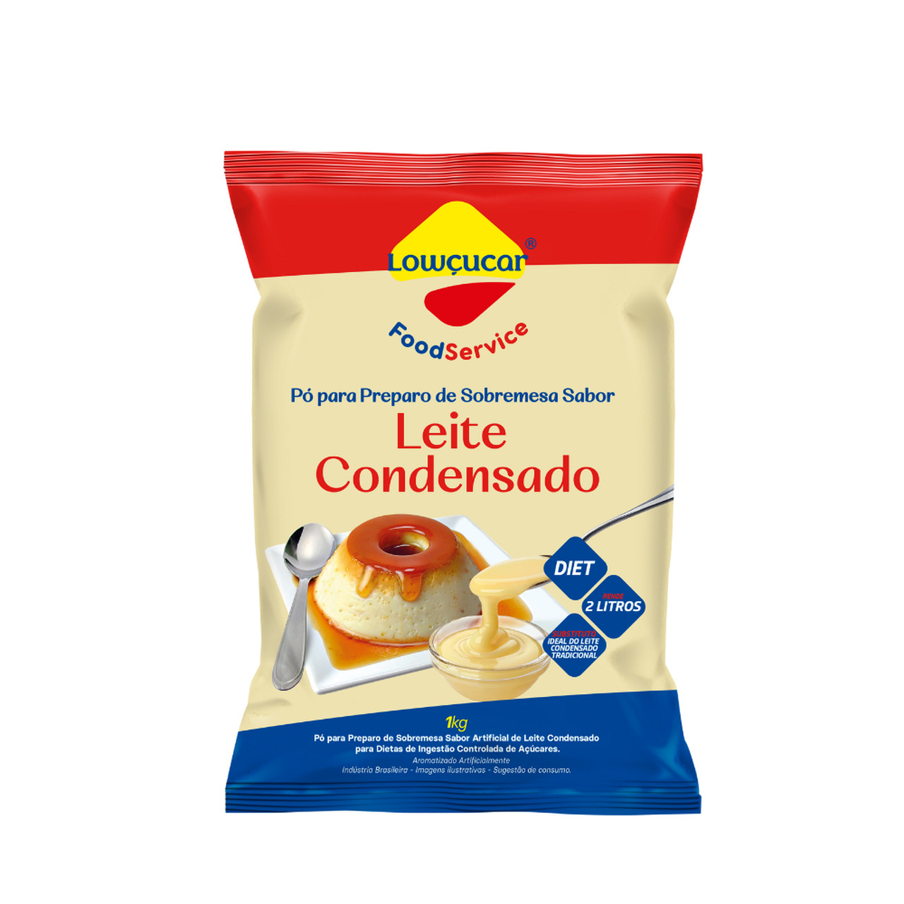 Pó para prep. de Sobremesa de Leite Condensado Lowçucar Zero Adição de Açúcares 1kg