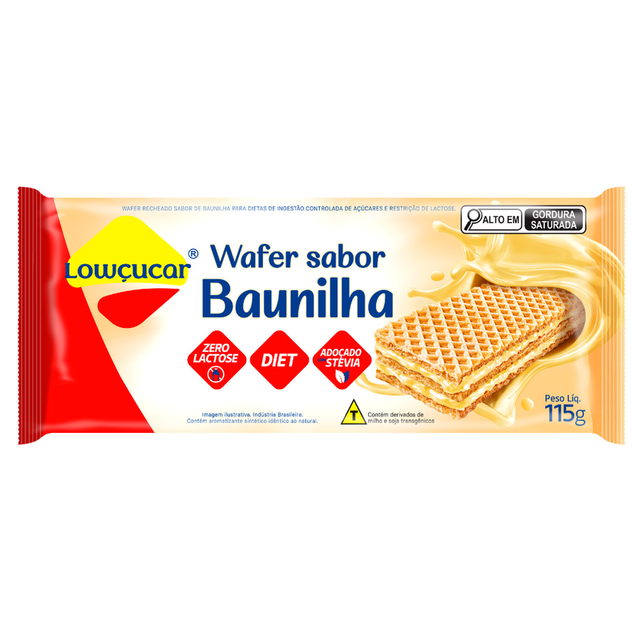 Wafer Lowçucar Zero Açucares 115G - Imagem 5