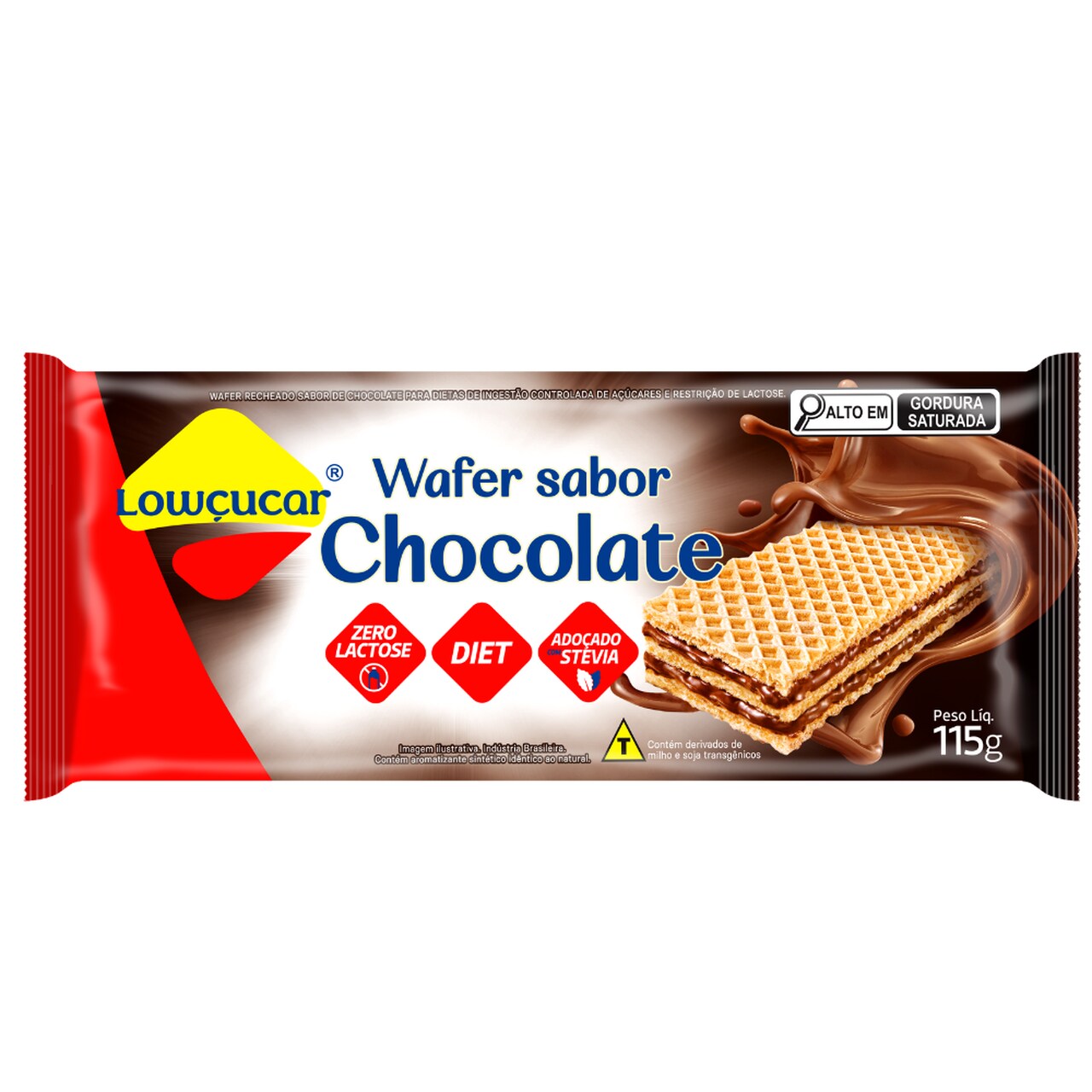 Wafer Lowçucar Zero Açucares 115G - Imagem 4