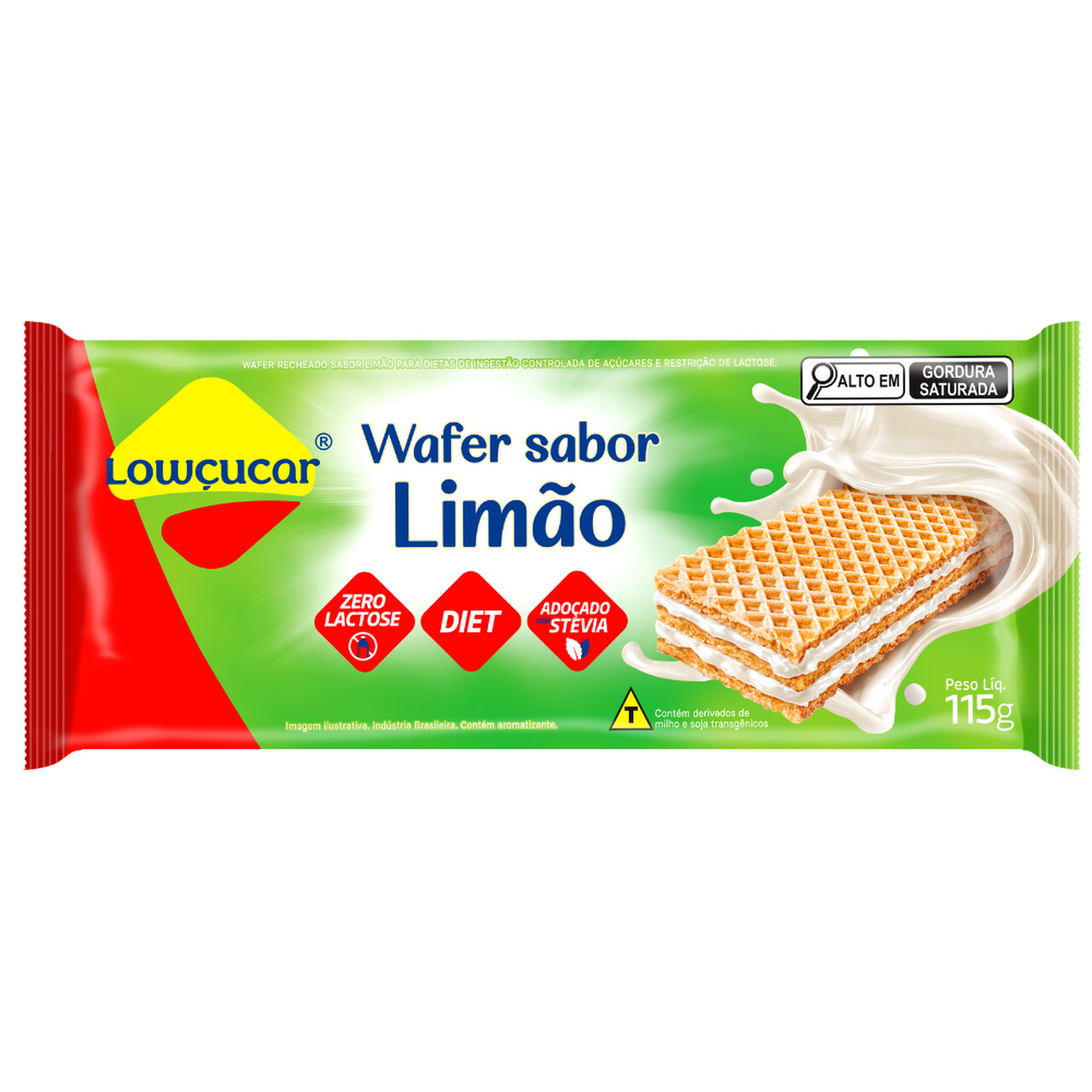 Wafer Lowçucar Zero Açucares 115G - Imagem 2